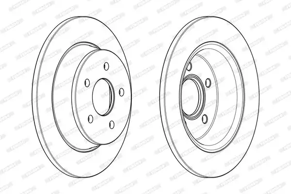 Δισκόπλακες FORD FOCUS C-MAX 2011 - 2015 FERODO DDF2058C