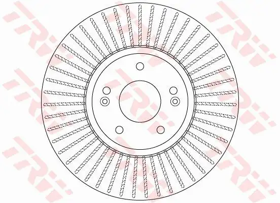 Δισκόπλακες HYUNDAI SANTA FE 2007 - 2010 ( CM ) TRW DF6222