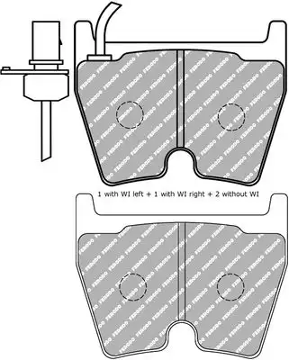 Τακάκια Σετ VW PHAETON 2002 - 2010 FERODO RACING FDS1664