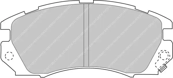 Τακάκια Σετ SUBARU FORESTER 2000 - 2002 ( SF ) FERODO RACING 0