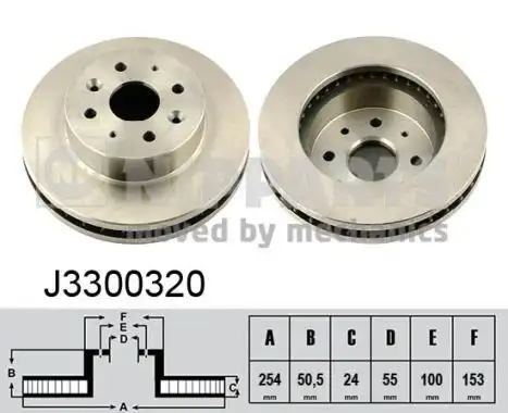 Δισκόπλακες KIA RIO 2002 - 2005 ( DC ) NIPPARTS J3300320