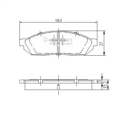 Τακάκια Σετ NIPPARTS J3604004