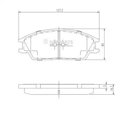 Τακάκια Σετ HYUNDAI LANTRA 1995 - 1998 ( J2 ) NIPPARTS J3604020