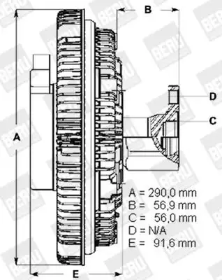 Βεντιλατέρ A/C BMW 5 Series 2010 - 2014 (F10) (F11) BERU 0