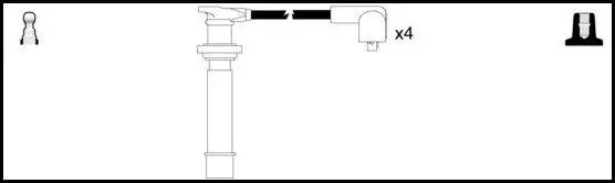 Μπουζοκαλώδιο / Εξαρτήματα Σύνδεσης NISSAN ALMERA 1995 - 1998 ( N15 ) LUCAS LUC4268