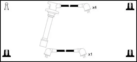 Μπουζοκαλώδιο / Εξαρτήματα Σύνδεσης TOYOTA CARINA 1987 - 1992 II ( T170 ) LUCAS LUC4532