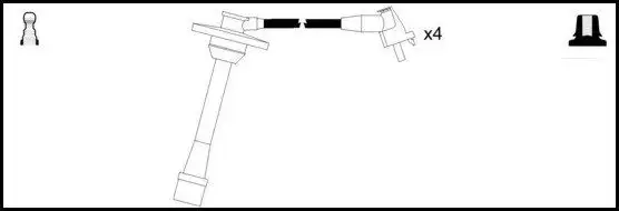 Μπουζοκαλώδιο / Εξαρτήματα Σύνδεσης TOYOTA COROLLA 1992 - 1997 ( AE100 ) LUCAS LUC4552