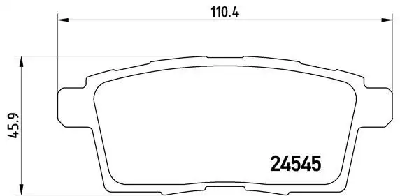 Τακάκια Σετ MAZDA CX7 2007 - 2010 ( ER ) BREMBO P 49 041