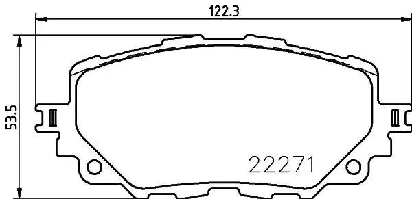 Τακάκια Σετ FIAT 124 Spider 2016 - BREMBO P 49 054