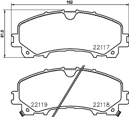 Τακάκια Σετ INFINITI Q50 2014 - BREMBO 0