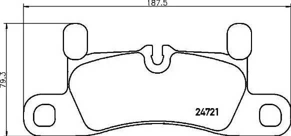 Τακάκια Σετ PORSCHE CAYENNE 2010 - 2015 ( 958 ) BREMBO 0