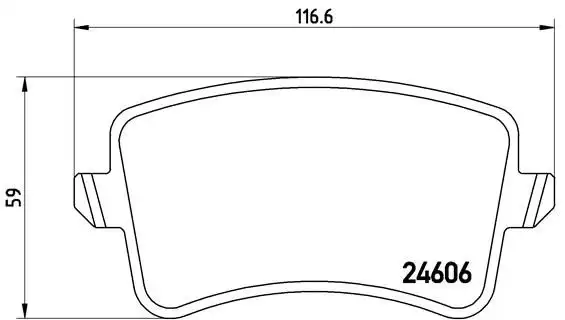 Τακάκια Σετ AUDI A4 2008 - 2011 ( 8K ) BREMBO P 85 100X