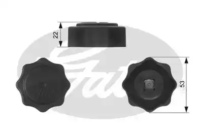 Δοχείο Διαστολής Νερού HONDA CIVIC 1996 - 1999 ( EJ / K ) ( MA / B ) GATES RC229