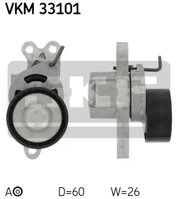 Τεντωτήρας PEUGEOT 206 2000 - 2008 ( CC ) SKF VKM 33101