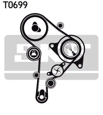 Σετ οδοντωτού ιμάντα VW NEW BETTLE 2005 - 2011 ( 9C1 ) SKF VKMA 01251