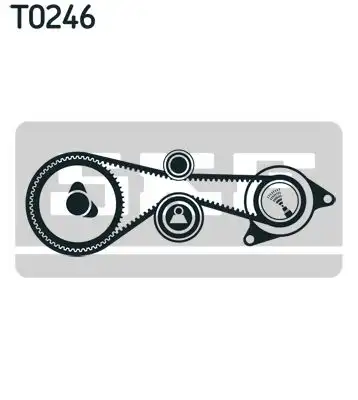 Σετ οδοντωτού ιμάντα VW TOUAREG 2003 - 2007 ( 7L ) SKF VKMA 01332
