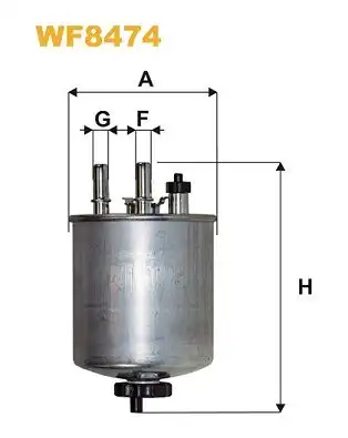 Φίλτρο καυσίμων RENAULT LAGUNA 2007 - 2012 WIX FILTERS 0