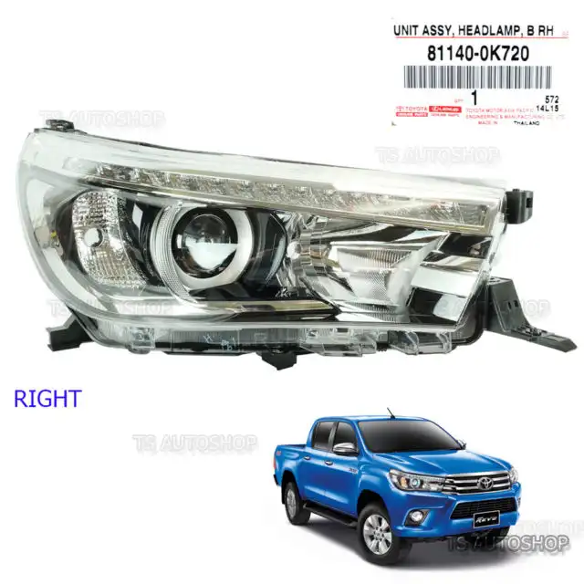 Φανάρι Εμπρός TOYOTA HILUX Pick-Up 2015 - 2018 2.0 (TGN110_, TGN120_)  ( 1TR-FE  ) (137 hp ) Βενζίνη #826205141