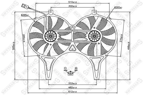 Βεντιλατέρ A/C MERCEDES E CLASS Sedan / 4dr 1999 - 2002 ( W210 ) E 200 (210.035)  ( M 111.942  ) (136 hp ) Βενζίνη #018706430