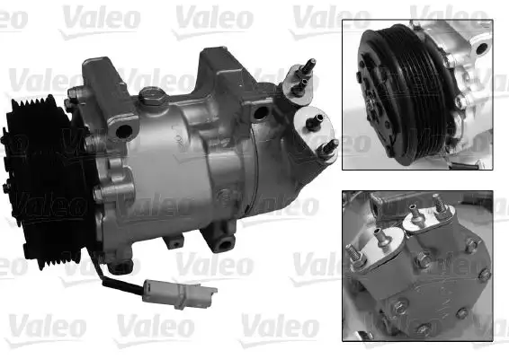 Συμπιεστής A/C (Κομπρέσορας) PEUGEOT 206 Cabrio / 2dr 2000 - 2008 ( CC ) 1.6 16V  ( NFU (TU5JP4)  ) (109 hp ) Βενζίνη #813689