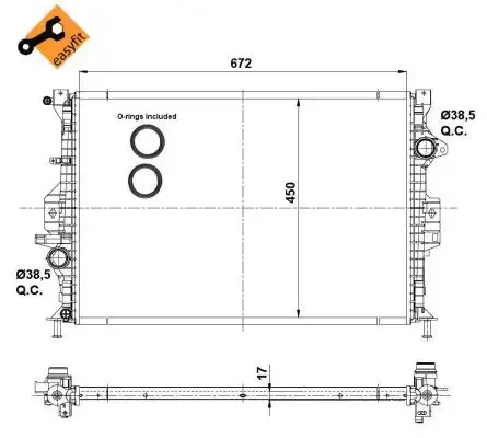 Ψυγείο Νερού VOLVO V40 Hatchback / 5dr 2013 - 2.0 T  ( B 4204 T2  ) (165 hp ) Βενζίνη #858006325