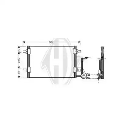 Ψυγείο A/C (Εξωτερικό) AUDI A6 Sedan / 4dr 2002 - 2004 ( 4B ) 1.8  ( AFY  ) (116 hp ) Βενζίνη #012206410
