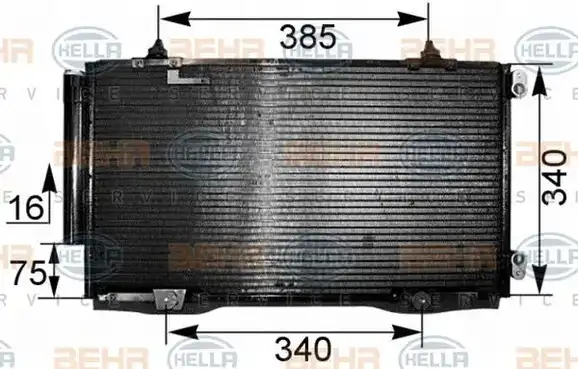 Ψυγείο A/C (Εξωτερικό) TOYOTA AVENSIS Sedan / 4dr 2000 - 2003 ( T220 ) 1.6 (AT220_)  ( 4A-FE  ) (101 hp ) Βενζίνη #013206410