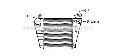 Ψυγείο Intercooler SKODA OCTAVIA Hatchback / 5dr 1997 - 2000 ( 4 ) 1.9 TDI  ( AGR,ALH  ) (90 hp ) Πετρέλαιο #013606240