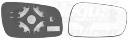 Κρύσταλλο Καθρέφτη SKODA OCTAVIA Hatchback / 5dr 2000 - 2010 ( 4 ) 1.4  ( AMD  ) (60 hp ) Βενζίνη #013607611
