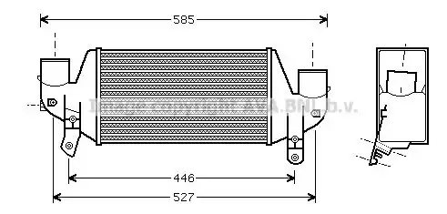 Ψυγείο Intercooler FORD FIESTA ( JB ) Hatchback / 3dr 1999 - 2002 ( Mk4b ) 1.8 DI  ( RTN,RTP,RTQ  ) (75 hp ) Πετρέλαιο #017906200