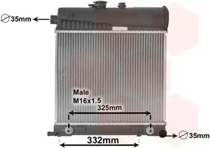 Ψυγείο Νερού MERCEDES SLK Cabrio / 2dr 2000 - 2004 ( R170 ) 200 (170.435)  ( M 111.946  ) (136 hp ) Βενζίνη #020306300