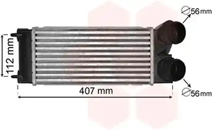 Ψυγείο Intercooler CITROEN C4 ( LC ) Hatchback / 5dr 2004 - 2007 ( LC ) 1.6 16V  ( NFU (TU5JP4)  ) (109 hp ) Βενζίνη #020706220