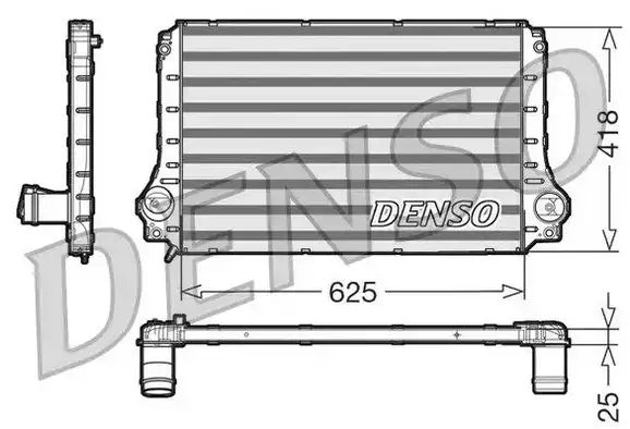 Ψυγείο Intercooler TOYOTA AVENSIS Sedan / 4dr 2003 - 2006 ( T250 ) 2.0 D-4D (ADT250_)  ( 1AD-FTV  ) (126 hp ) Πετρέλαιο #023206210