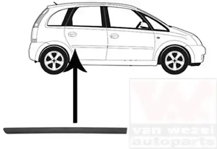 Φάσα Πόρτας OPEL MERIVA MPV / ΠΟΛΥΜΟΡΦΙΚΑ / 5dr 2003 - 2006 1.3 CDTI (E75)  ( Z 13 DTJ  ) (75 hp ) Πετρέλαιο #023706551