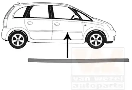 Φάσα Πόρτας OPEL MERIVA MPV / ΠΟΛΥΜΟΡΦΙΚΑ / 5dr 2003 - 2006 1.3 CDTI (E75)  ( Z 13 DTJ  ) (75 hp ) Πετρέλαιο #023706561