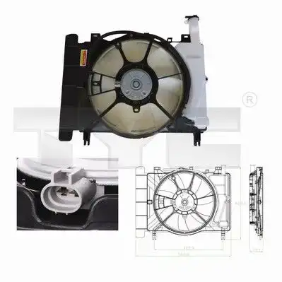 Βεντιλατέρ Νερού TOYOTA YARIS Hatchback / 3dr 2006 - 2009 ( KL9 ) 1.8 VVTi  ( 1ZZ-FE  ) (132 hp ) Βενζίνη #025206440