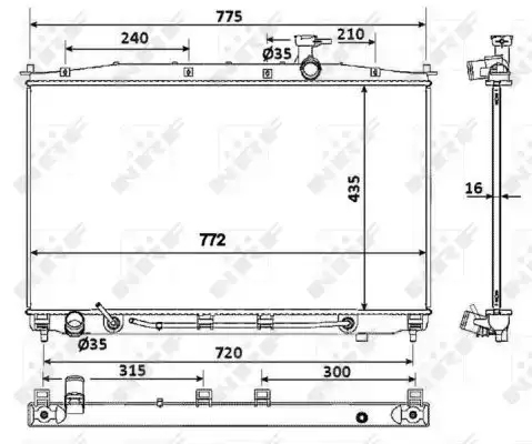 Ψυγείο Νερού HYUNDAI SANTA FE SUV/ ΕΚΤΟΣ ΔΡΟΜΟΥ / 5dr 2007 - 2010 ( CM ) 2.2 CRDi  ( D4EB  ) (155 hp ) Πετρέλαιο #026506310