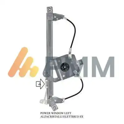 Γρύλος Παραθύρου Ηλεκτρικός RENAULT CLIO ( BR ) Hatchback / 5dr 2006 - 2009 1.2  ( D7F 766  ) (58 hp ) Βενζίνη #026807077