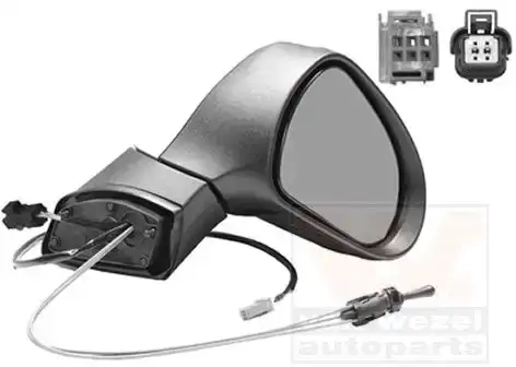 Καθρέπτης Μηχανικός PEUGEOT 207 Hatchback / 3dr 2006 - 2009 1.4  ( KFV (TU3A)  ) (72 hp ) Βενζίνη #027007481