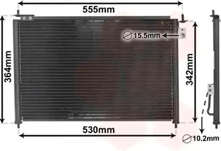 Ψυγείο A/C (Εξωτερικό) HONDA CIVIC Hatchback / 3dr 2004 - 2005 ( EP / S / U / V / M ) 1.7 CTDi  ( 4EE-2  ) (100 hp ) Πετρέλαιο #027206420