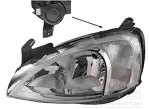 Φανάρι Εμπρός OPEL COMBO Mini Van 2000 - 2004 1.3 CDTI 16V  ( Y 13 DT,Z 13 DT  ) (69 hp ) Πετρέλαιο #028605134