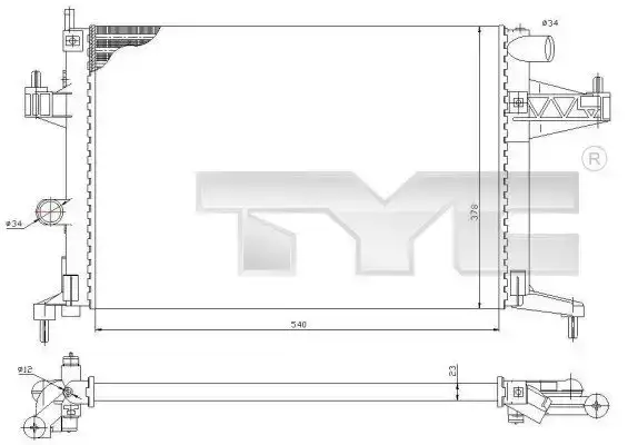 Ψυγείο Νερού OPEL COMBO Mini Van 2004 - 2010 1.4  ( Z 14 XEP  ) (90 hp ) Βενζίνη #028606310