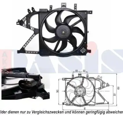 Βεντιλατέρ Νερού OPEL COMBO Mini Van 2000 - 2004 1.3 CDTI 16V  ( Y 13 DT,Z 13 DT  ) (69 hp ) Πετρέλαιο #028606450