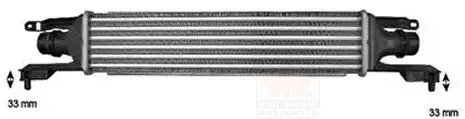 Ψυγείο Intercooler OPEL CORSA Hatchback / 3dr 2006 - 2011 ( D ) 1.3 CDTI (L08, L68)  ( Z 13 DTH  ) (90 hp ) Πετρέλαιο #032806210