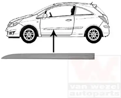 Φάσα Πόρτας OPEL CORSA Hatchback / 3dr 2006 - 2011 ( D ) 1.0 (L08, L68)  ( Z 10 XEP  ) (60 hp ) Βενζίνη #032806522