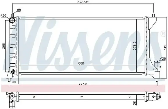 Ψυγείο Νερού OPEL AGILA Hatchback / 5dr 2000 - 2003 1.3 CDTI (F68)  ( Z 13 DT  ) (70 hp ) Πετρέλαιο #033106320