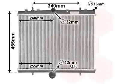 Ψυγείο Νερού PEUGEOT EXPERT Van 2007 - 2012 ( VF3A ) ( VF3U ) 1.6 HDi 90 16V  ( 9HU (DV6UTED4)  ) (90 hp ) Πετρέλαιο #033706300