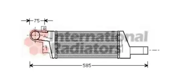 Ψυγείο Intercooler OPEL CORSA Hatchback / 3dr 2000 - 2004 ( C ) 1.7 DTI (F08, F68)  ( Y 17 DT  ) (75 hp ) Πετρέλαιο #034206210