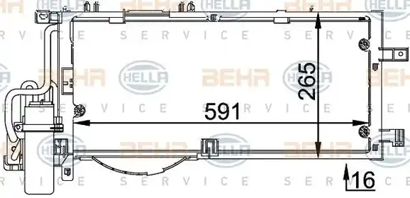 Ψυγείο A/C (Εξωτερικό) OPEL CORSA Hatchback / 3dr 2000 - 2004 ( C ) 1.7 CDTI (F08, F68)  ( Z 17 DTH  ) (100 hp ) Πετρέλαιο #034206425