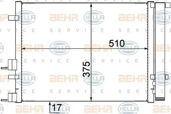 Ψυγείο A/C (Εξωτερικό) HYUNDAI i20 Hatchback / 5dr 2009 - 2012 1.4 CRDi  ( D4FC  ) (90 hp ) Πετρέλαιο #036506410